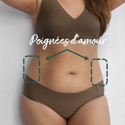 Poignées d'mour femme ciblé graisses